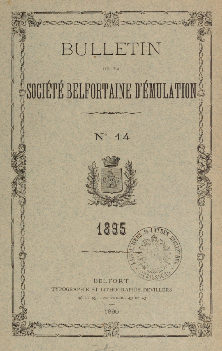 Bulletin SEB 1895